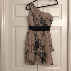 Max & Cleo one shoulder, Multi-tiered ruffle dress